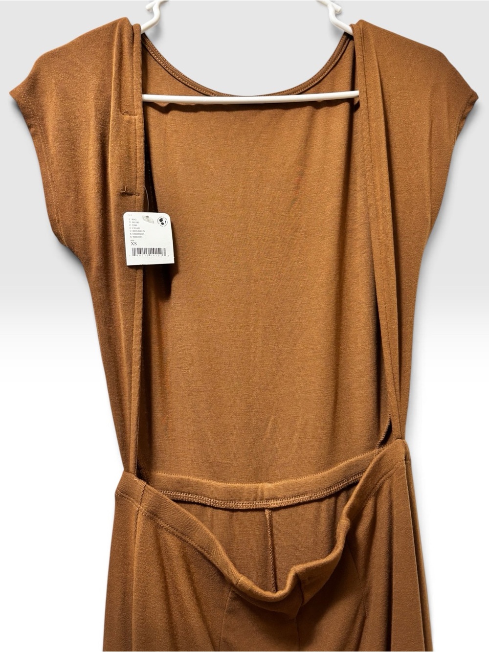 Free People Beach Brown Wide Leg Jumpsuit Size XS NWT - Picture 5 of 6